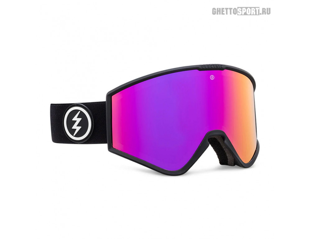 Маска Electric 21-22 Kleveland.S Matte Black Purple Chrome Light Green Маска Electric 21-22 Kleveland.S Matte Black Purple Chrome Light Green