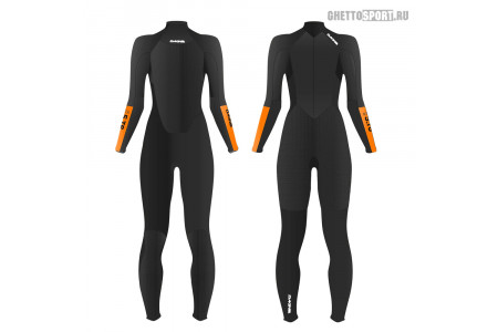 Гидрокостюм Dakine 2022 Women's RTS Back Zip Full Suit 3х2 Black/Orange