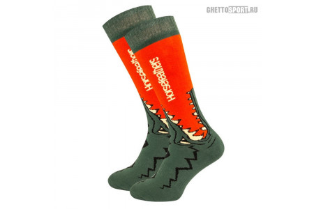 Носки Horsefeathers 2020 Croc Socks Red Orange