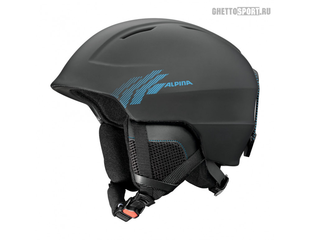 Хэлмет Alpina 21-22 Chute Black/Cyan Matt Хэлмет Alpina 21-22 Chute Black/Cyan Matt