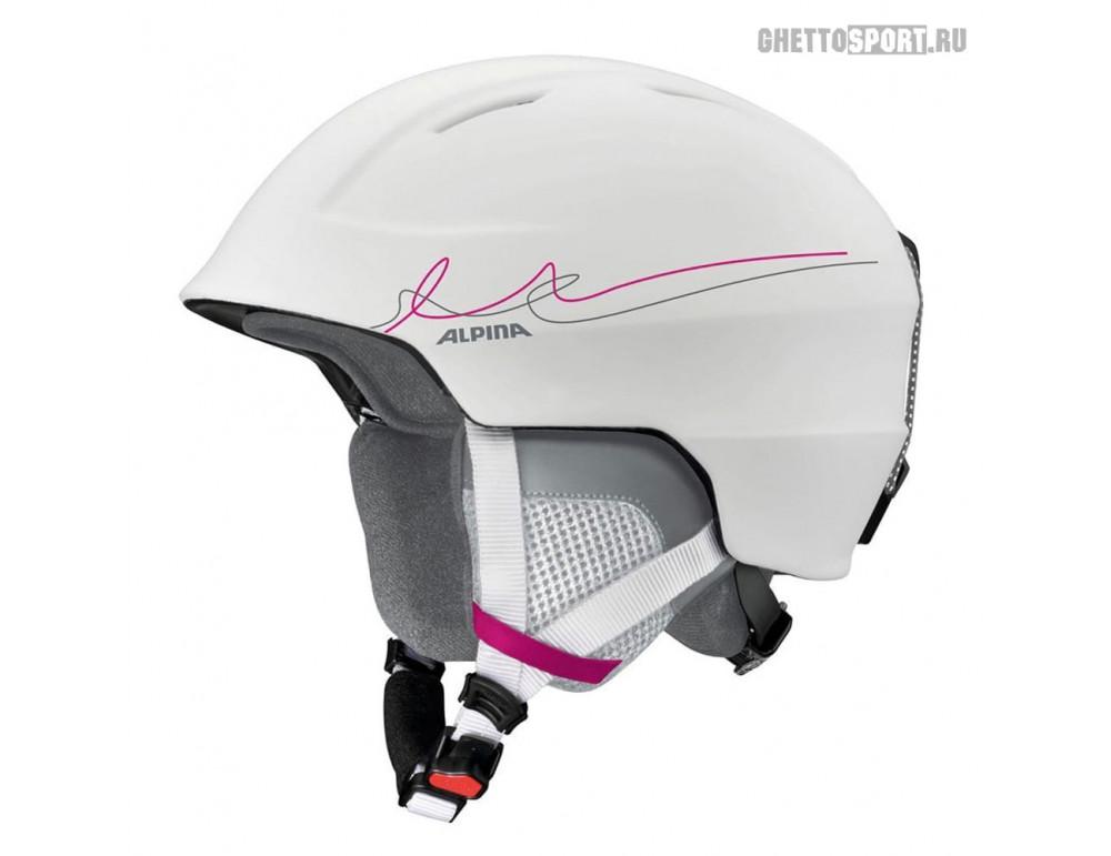 Хэлмет Alpina 21-22 Chute White/Pink/Grey Matt Хэлмет Alpina 21-22 Chute White/Pink/Grey Matt