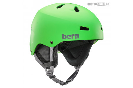 Шлем Bern 2018 Team Macon (Team Fit) Non-Adjustable Neon Green/Black Liner