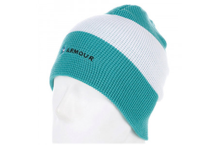 Хэт Armour 13-14 Stripe Beanie Green/White