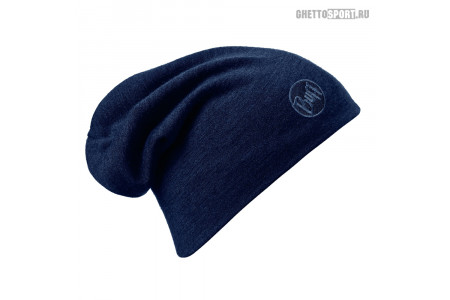 Шапка Buff 2020 Heavyweight Merino Wool Hat Solid Denim