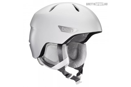 Шлем Bern 2018 Bristow (Crank/Fit Adjustable Liner) Satin White/Grey Canvas Liner M/L