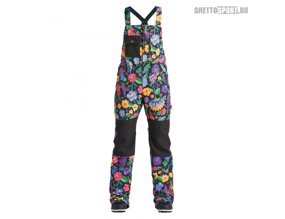 Airblaster 2020 Hot Bib Flowers Black