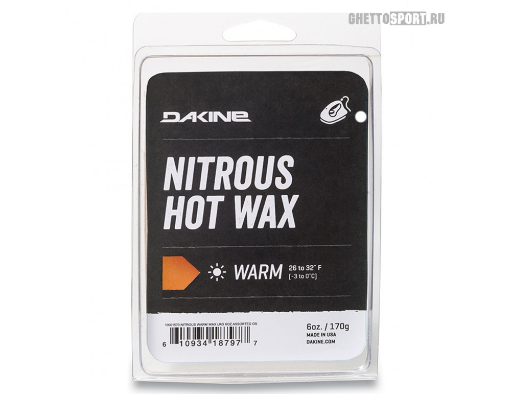 Вакса ускоряющая Dakine 2020 Nitrous Warm Wax Large (6 Oz) Assorted