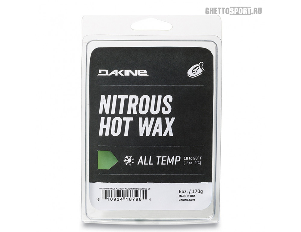 Вакса ускоряющая Dakine 2021 Nitrous All Temp Wax Large (6Oz) Assorted