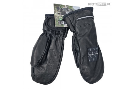 Варежки Bonus Gloves 2022 Athletic Leather Black Square